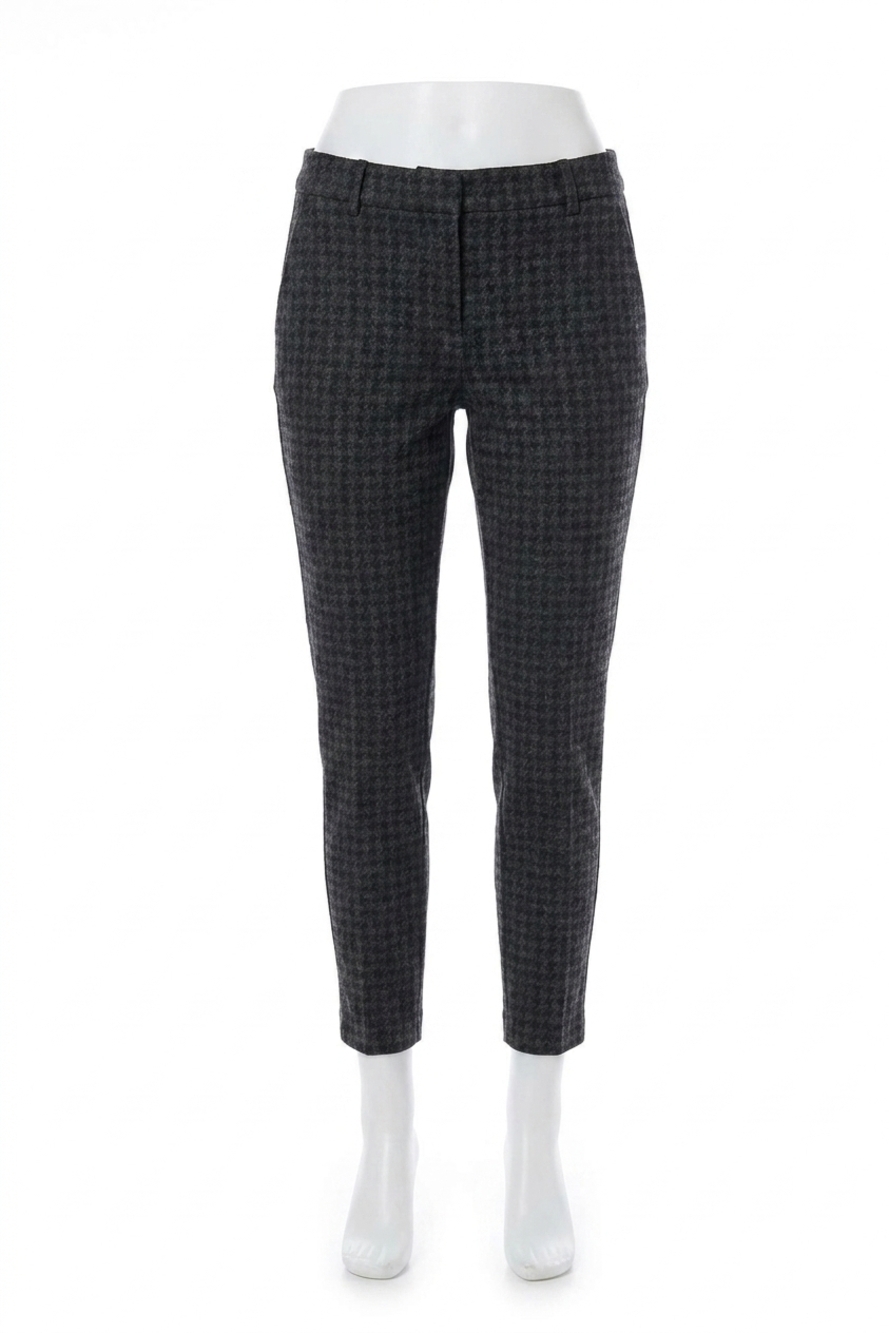 NEW J'ENVIE/ELI houndstooth pull on pants in black